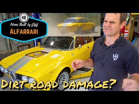 How Bad Was The Dirt Road Damage? - Ferrari Engined Alfa 105 Alfarrari Build Part 236