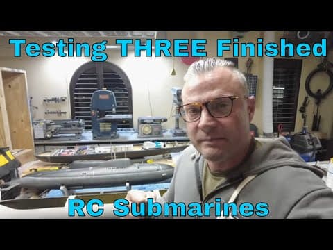 The Rcsubguy Tests Three Fully Built Rc Submarines, Installs More Kraken Control System