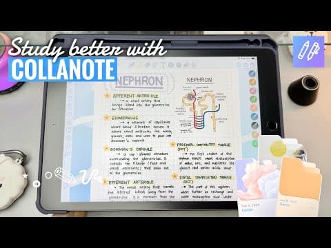 Collanote 📘 Study Tools To Help You Study Better!✨ Best Note App For Students? (ipad 9) ❤︎ Emmy Lou