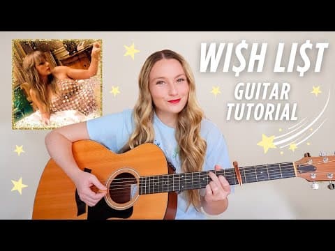 Taylor Swift Wi$h Li$t Guitar Tutorial (easy Chords)💫 The Life Of A Showgirl // Nena Shelby
