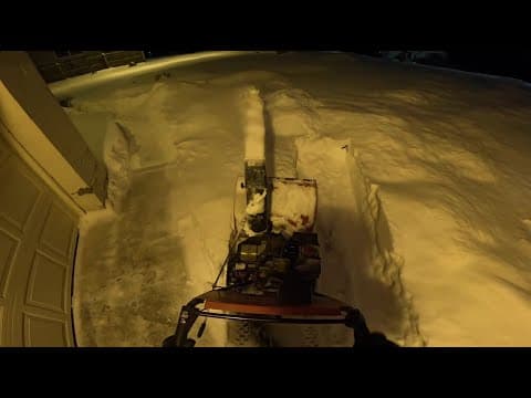 Snow Cleanup 1/25/2026 | Pov Snow Blowing