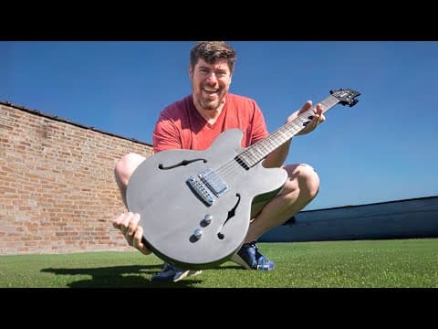World's First Hollow-body Concrete Guitar (for Rob Scallon)