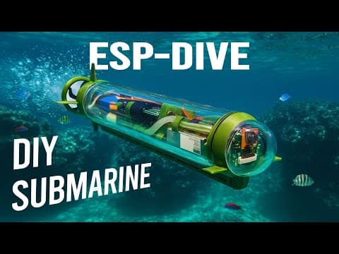 Build An Esp32 Rc Submarine With Fpv Camera (esp-dive)