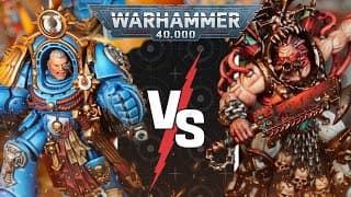 *new Ultramarines!* Space Marines Vs World Eaters | Warhammer 40k Battle Report