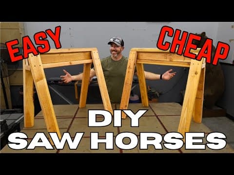 Diy 2x4 Saw Horses You Can Make In 30 Minutes!