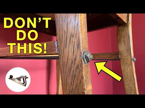 Don't Add Metal To Chairs! Bad Furniture Repair And How To Fix It #5 - By Fixing Furniture