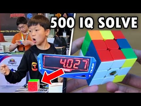 Incredible 4.36 Rubik's Cube World Record Average By Yiheng Wang