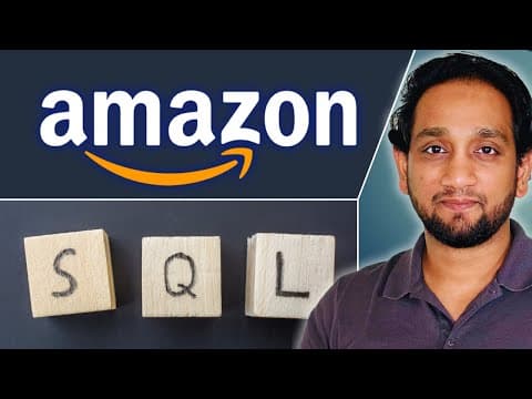 Amazon Interview | Sql Interview Problem Asked During Amazon Interview