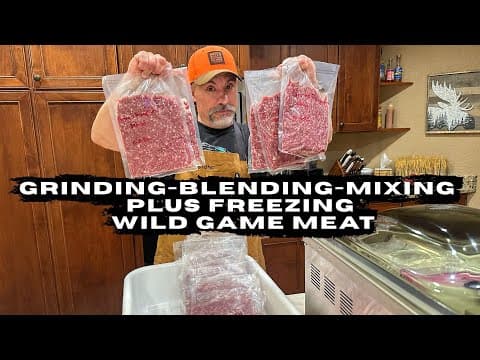 Grinding, Blending, Mixing, And Freezing Venison Burger #vacmasterpartner