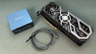 ❓как Подключить Gpu К Мини Пк Usb-c Кабелем Самый Маленький Игровой Пк И Системный Блок Не Нужен