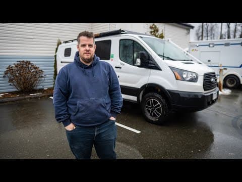 Truck Driver Lives Full Time In Diy Ford Transit | Van Life Tour