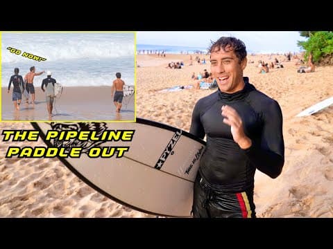 Giant Barrels At Xxl Pipeline & Raw Paddle Out