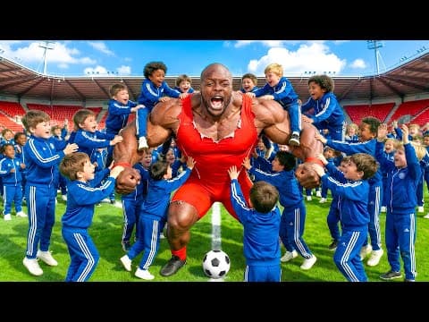 Can 100 Kids Stop The World’s Strongest Footballer?