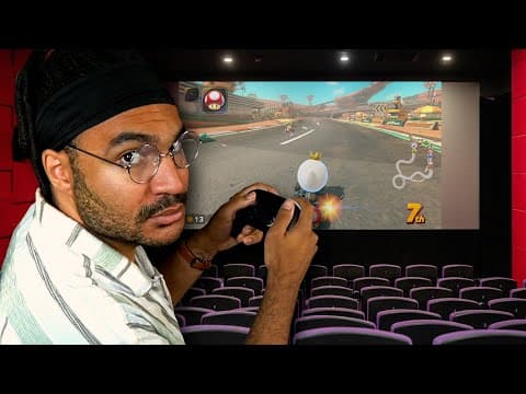 I Rented A Movie Theater Just To Play Mario Kart World