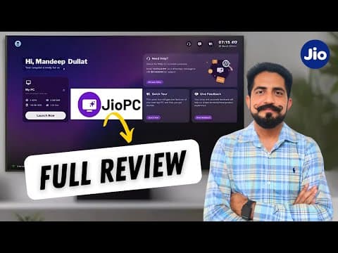 Jiopc Review & Setup | How To Use Jio Pc App In Tv