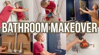 Complete Bathroom Makeover // Before & After Bathroom Makeover // Cleaning Motivation // Becky Moss
