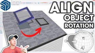 The Right Way To Align Rotated Objects In Sketchup!