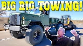 Surprise! Old Military Trucks Are Really Great At Towing Heavy Loads!