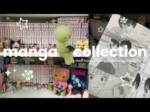 Manga Collection 🍵 — Shelf Tour + Asmr Shelving