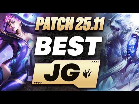 The Best Junglers For All Ranks On Patch 25.11! | Season 15 Tier List League Of Legends