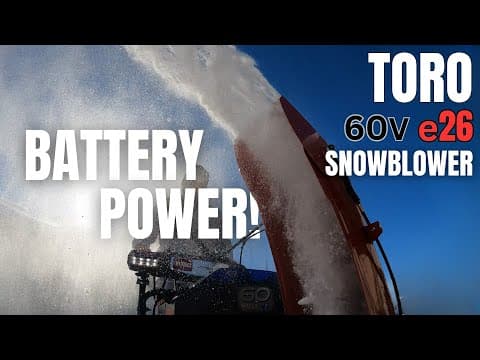 Toro E26 Power Max 60v Battery Snow Blower Put To The Test!