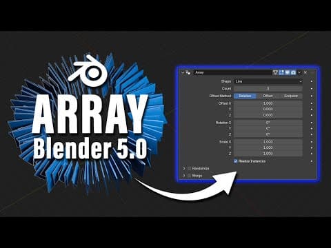 Blender 5.0 | The Array Modifier Just Got Way Better!