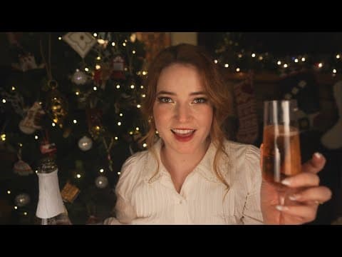 ASMR Christmas Eve Party (ear to ear gossip, distant music & chatter)
