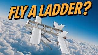 We Created An Insane Flying Ladder! ✈ Will It Fly?