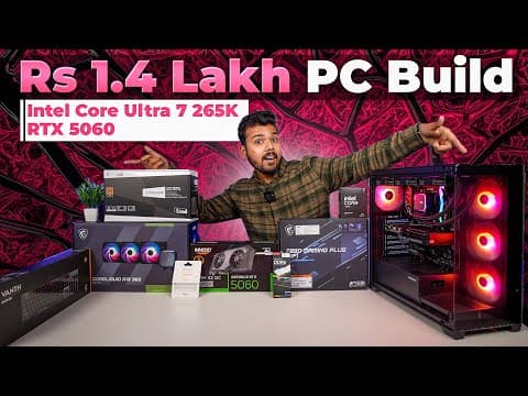 Rs 1.4 Lakh Gaming And Editing Pc Build | Intel Core Ultra 7 265k + Rtx 5060 🔥
