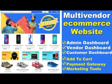How To Create A Multi Vendor Ecommerce Website Like Flipkart, Ecommerce Website In Wordpress