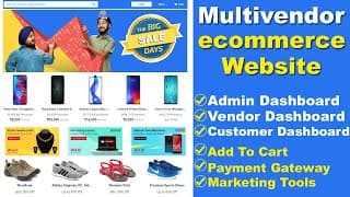 How To Create A Multi Vendor Ecommerce Website Like Flipkart, Ecommerce Website In Wordpress