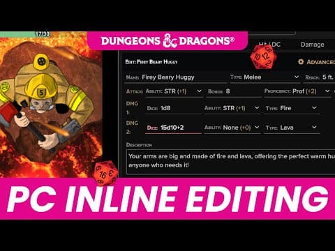 Pc Inline Editing Is Here For D&d 2024!
