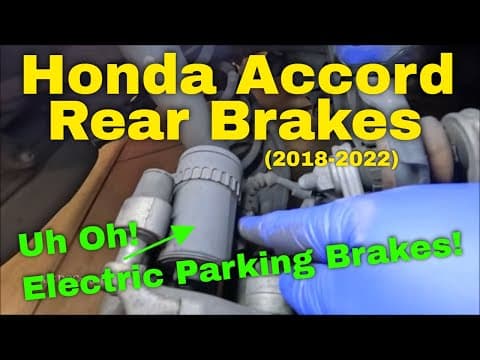 Honda Accord Rear Brake Pad And Rotor Replacement (2018-2022)