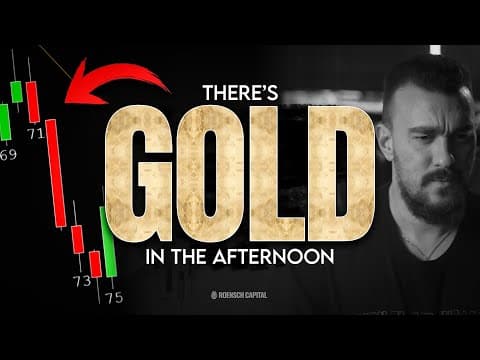 Here's Why You Should Always Trade The Afternoon...