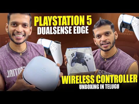 Playstation 5 Dualsense Edge Wireless Controller Unboxing In Telugu