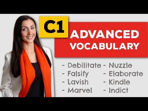 Boost Your Vocabulary: Advanced English Verbs (c1)