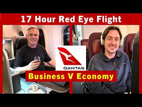 17 Hours Non-stop Australia To London. Business Class V Economy Class