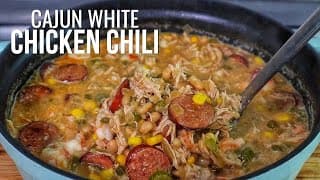 This Cajun White Chicken Chili Is Perfect For Cold Nights!