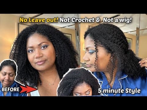 Full Hair In 5 Minutes - No Damage, No Leave Out Ft Hergivenhair