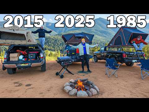 1985 Vs 2025 Winter Truck Camping!