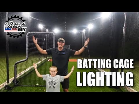 Affordable Outdoor Batting Cage Lighting