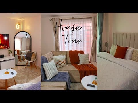 My One Bedroom Apartment Full House Tour In Nairobi Kenya 2025| Minimalistic Style | Living Alone🌿🤎