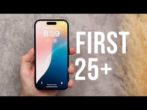 Iphone 16 - First 25 Things To Do! (tips & Tricks)