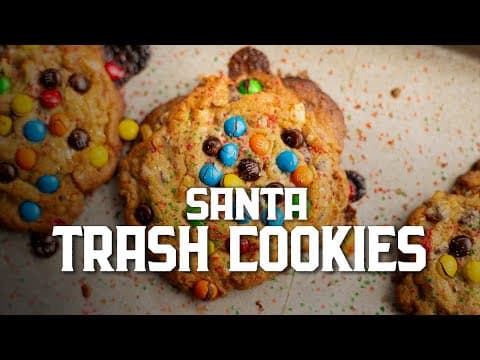 Santa Trash Cookies | The Messiest Holiday Treat That Your Kids Can Make!