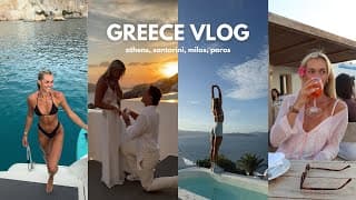 I Got Engaged In Greece!? 💍 | Athens, Santorini, Milos + Paros Travel Vlog