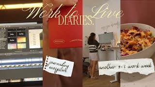 My 9-5 Work Week And Trying To Get My Journal Together Before I Turn 29 🎂