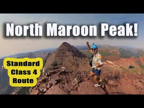 North Maroon Peak Summit (standard Class 4 Northeast Ridge Route): Sage Canaday Colorado 14er