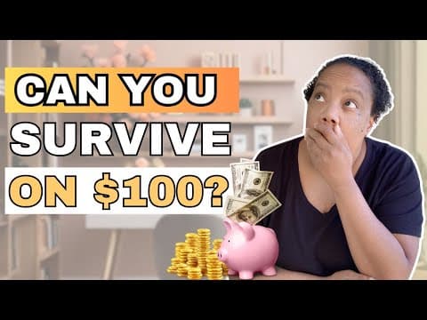 Emergency Budget: How To Survive The Week On Just $100 (without Losing Your Mind) #budgeting