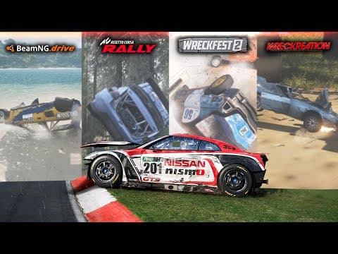 Crashing Cars In 20+ Different Racing Games