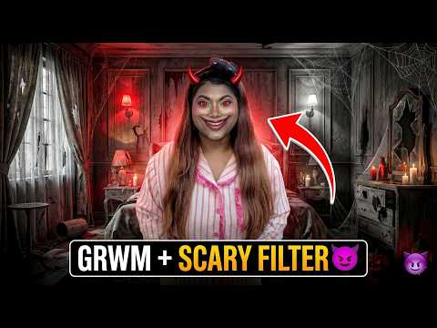 Scary Makeup Challenge 😈 |  Mahjabeen Ali